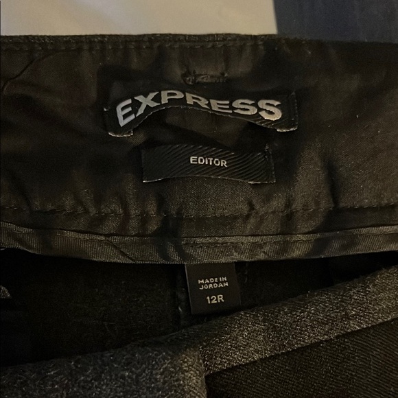 Express Women’s Editor Dress Pants - Size 12R - Dark Gray - Picture 2 of 4